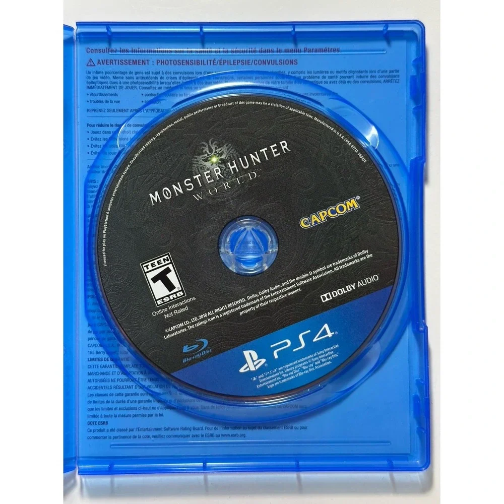 Monster Hunter World Sony PlayStation 4 PS4 TESTED WORKING‎